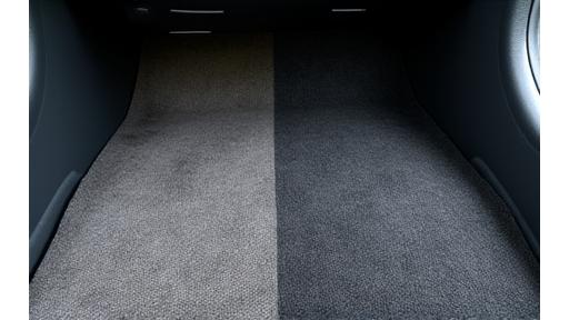 Avant après moquette voiture propre
