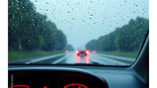 Vitres hydrophobes effet perlage